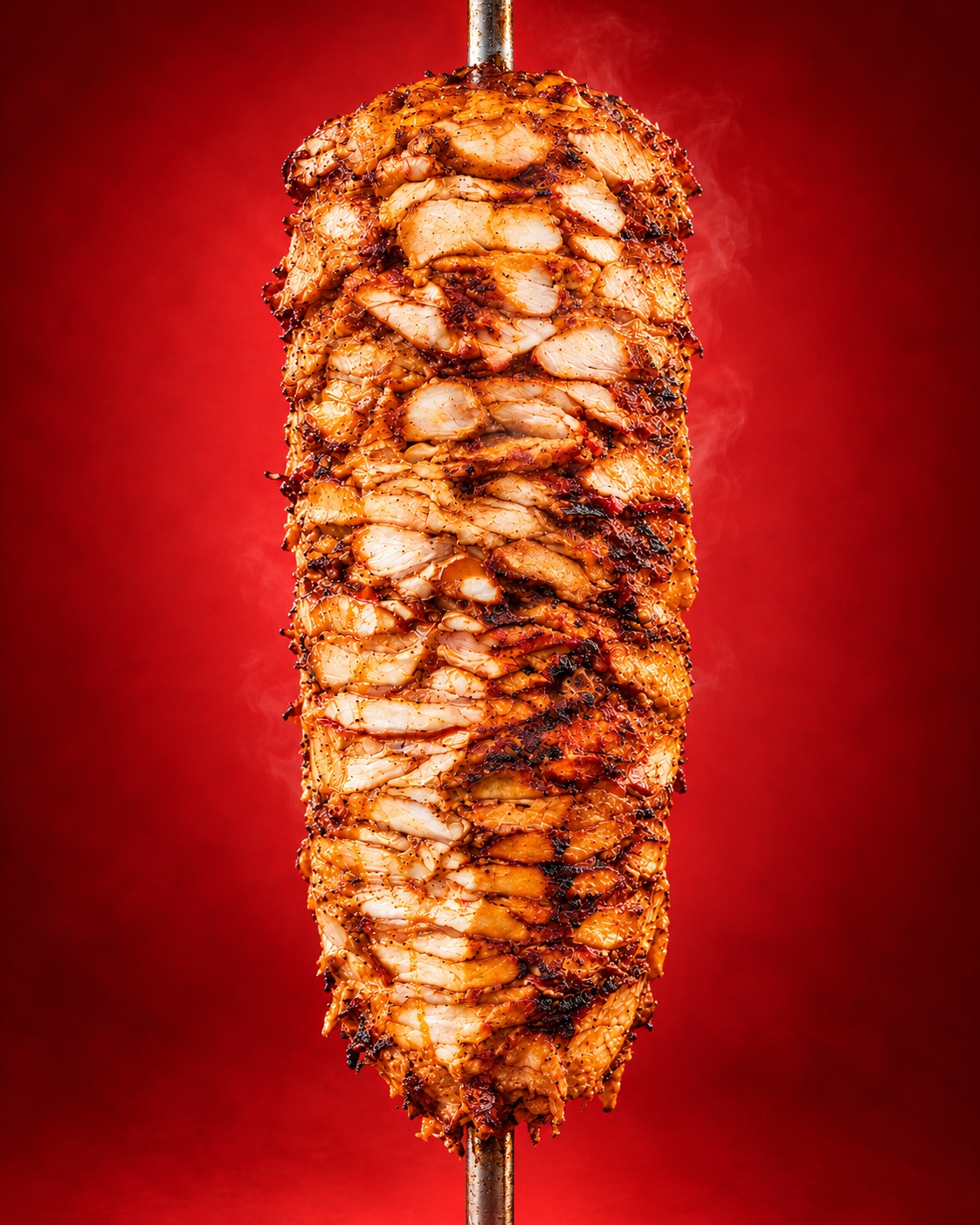 Kuřecí shawarma na rožni